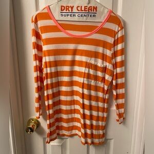 3/4 sleeve cotton t-shirt.